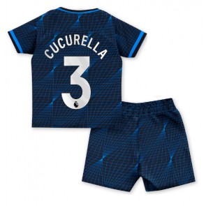 Chelsea Marc Cucurella #3 Udebanesæt Børn 2023-24 Kort ærmer (+ korte bukser)